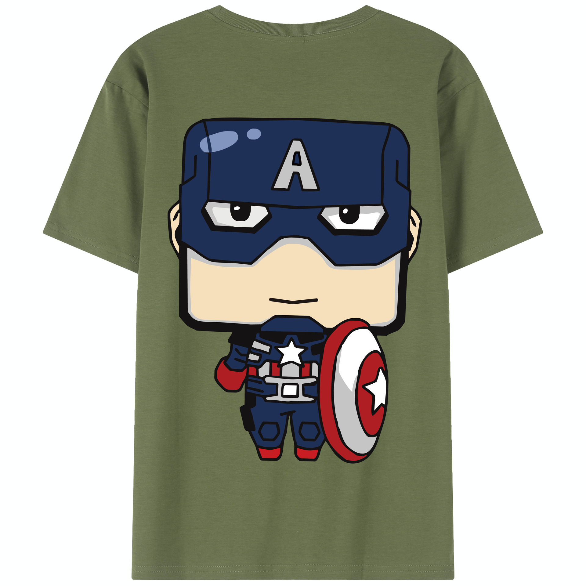 （画像用） アベンジャーズ The Avengers 綿100％半袖Tシャツ（背面プリント）
